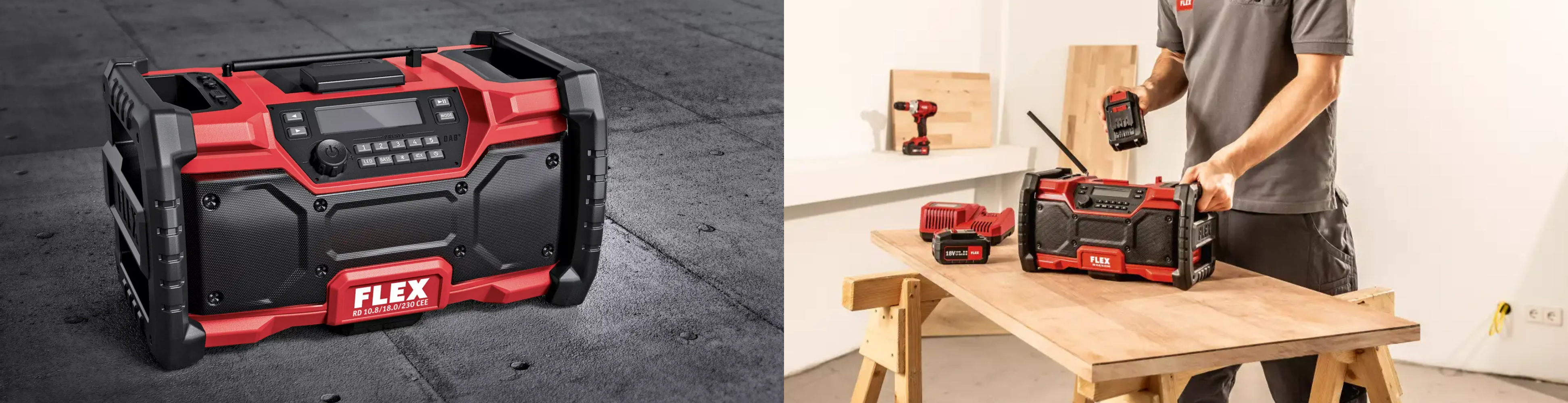 Akku-Baustellenradio :: Baustrahler, Radio und Mehr :: 18V :: Akku-Maschinen :: Maschinen